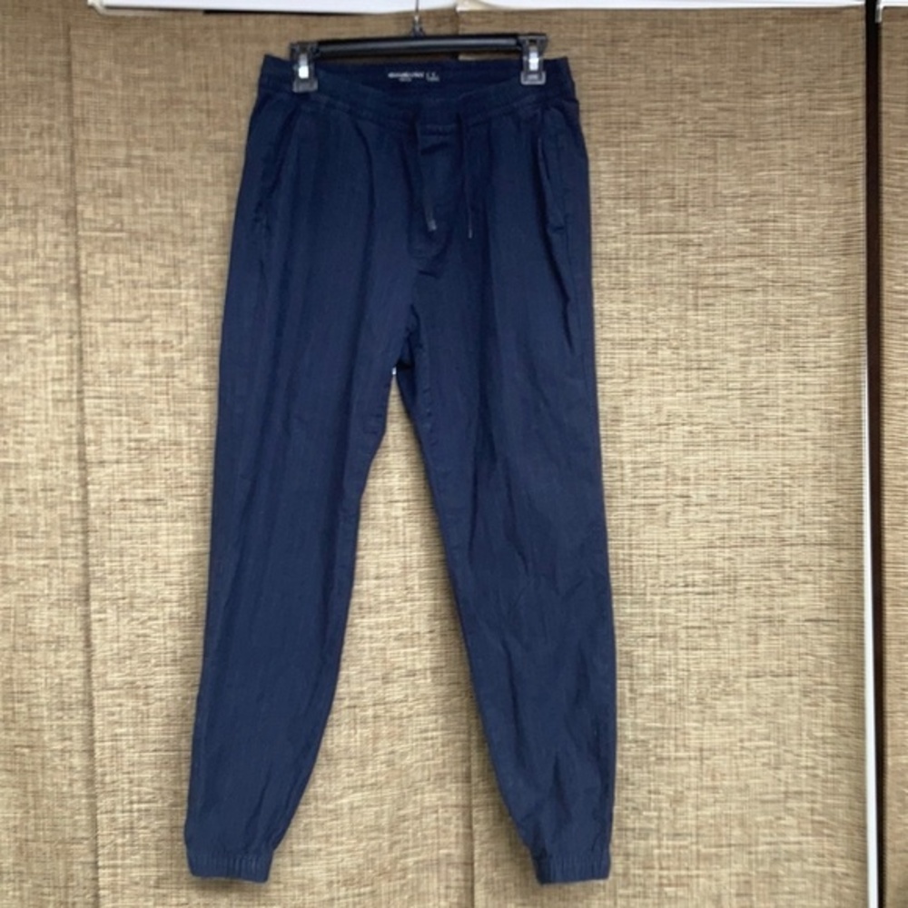 Abercrombie and Fitch black navy cotton jogger pants